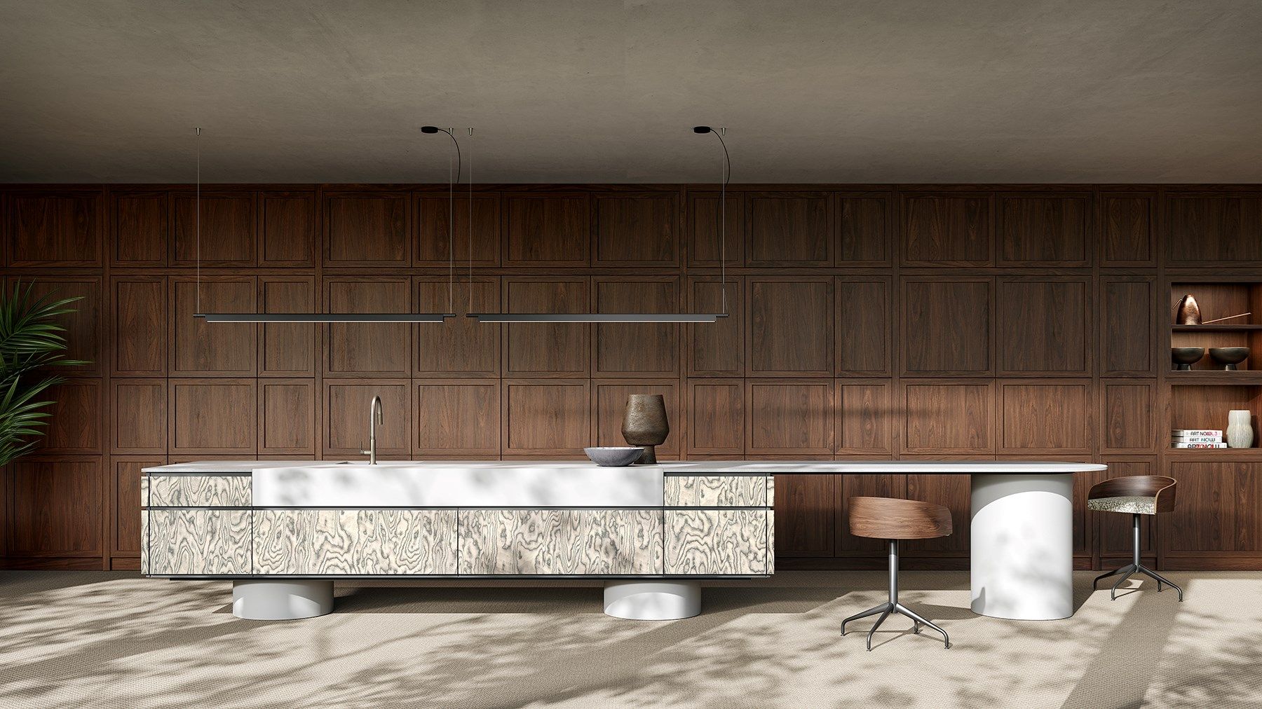 Кухни с архетипическим островом L'Ottocento ATLANTE ARCH-00053791 - Вид №1