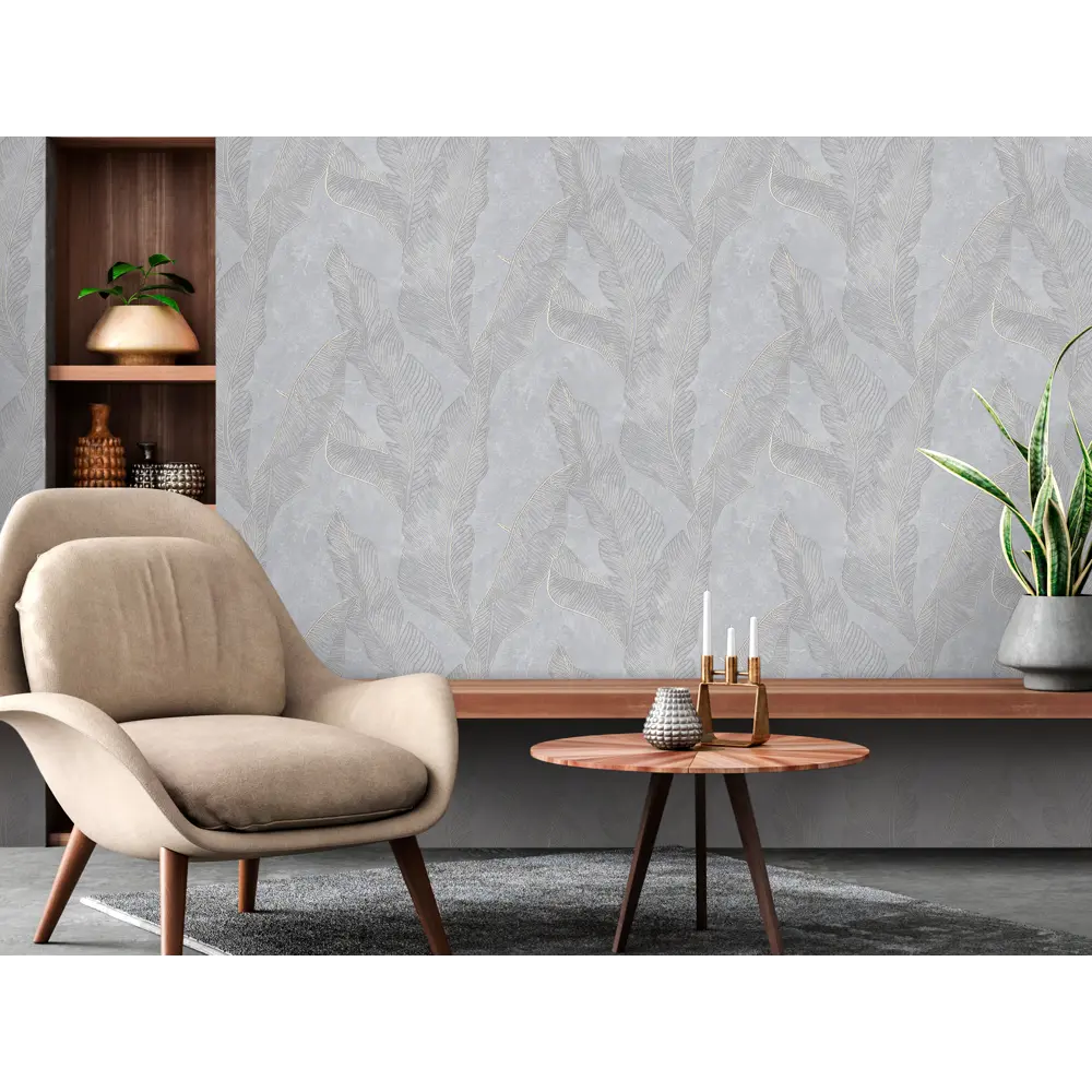 Обои флизелиновые Victoria Stenova Panama серые 1.06 м VS285159 STLM-2068939 - Вид №3