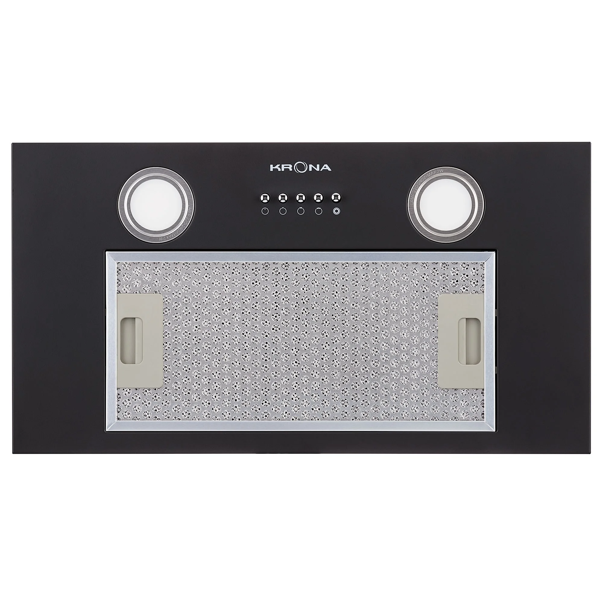 8195573 Вытяжка полновстраиваемая KRONA SELINA 600 PB черный STDN-0054329 - Вид №1