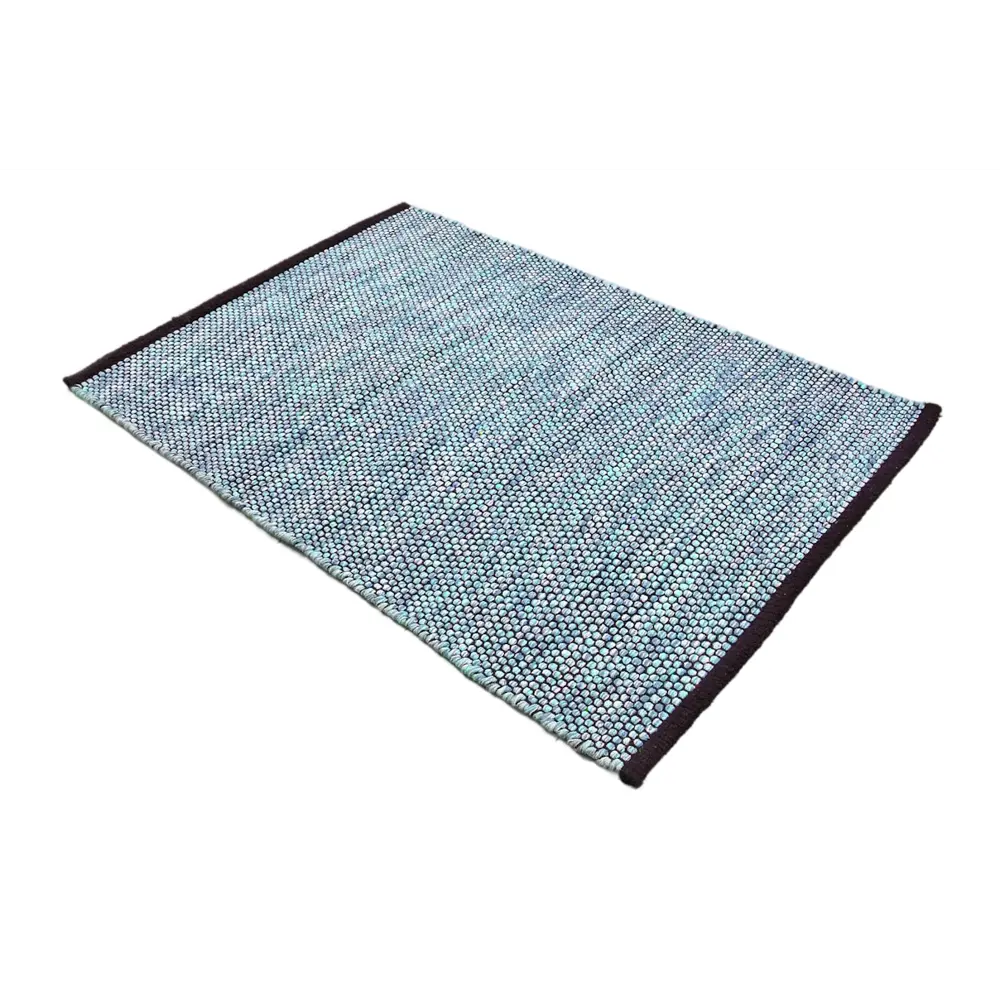 CTIM Ковёр из натурального хлопка ручной работы в синих тонах 60x90 см 89361887 STLM-1430612 - Вид №2