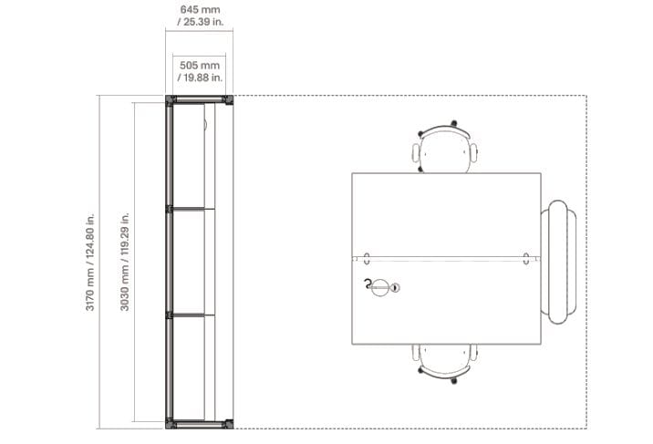 Алюминиевый модульный офисный остров с порошковым покрытием Mute ARCH-00130834 - Вид №4