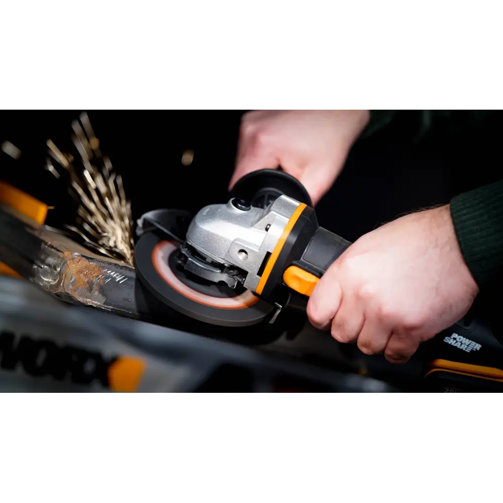 УШМ (болгарка) аккумуляторная Worx WX803.9, 20 В Li-ion, 125 мм, без АКБ STLM-2036692 - Вид №6