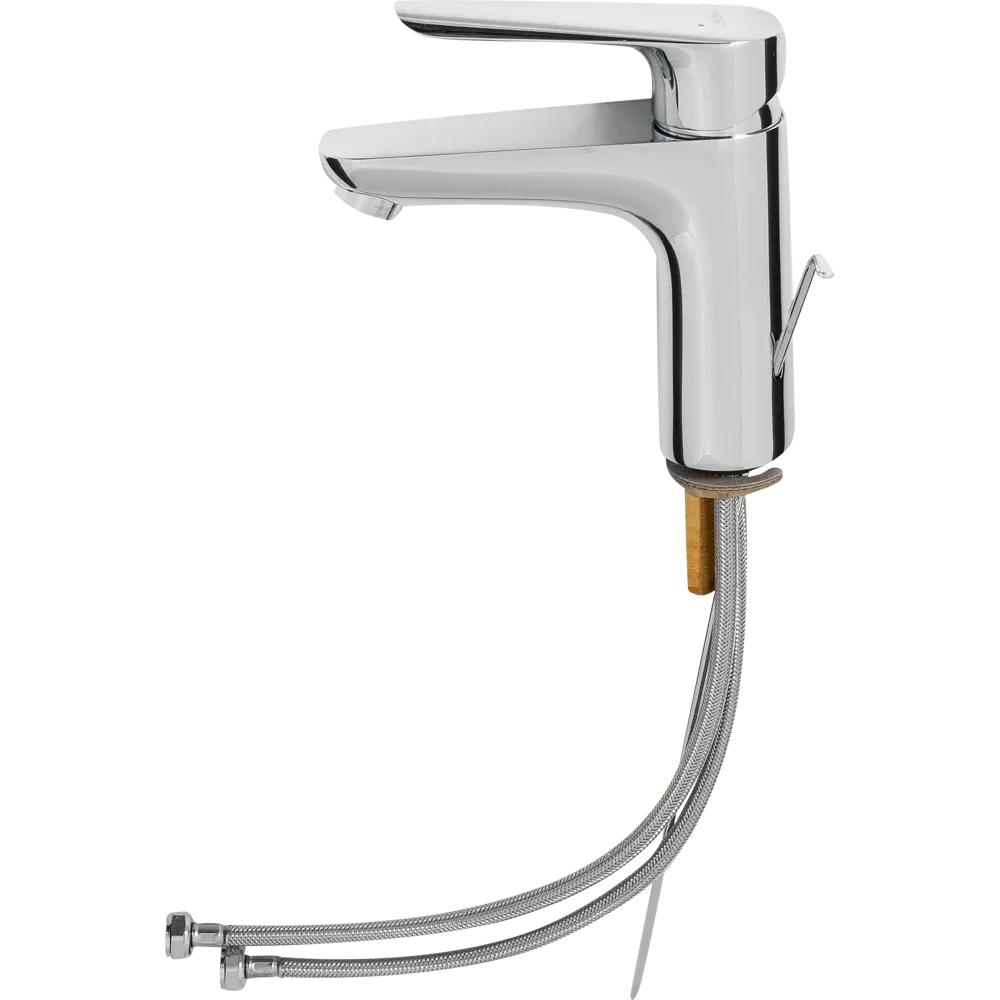 Смеситель для раковины Hansgrohe Logis E однорычажный с высоким изливом цвет хром STLM-2137226 - Вид №2