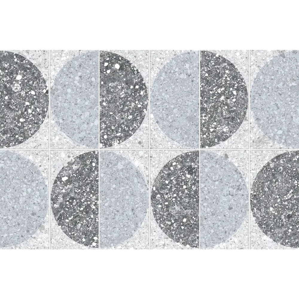 Плитка настенная Axima Руан 20x30 см 1.44 м² матовая цвет серый терраццо с орнаментом STLM-2097537 - Вид №1