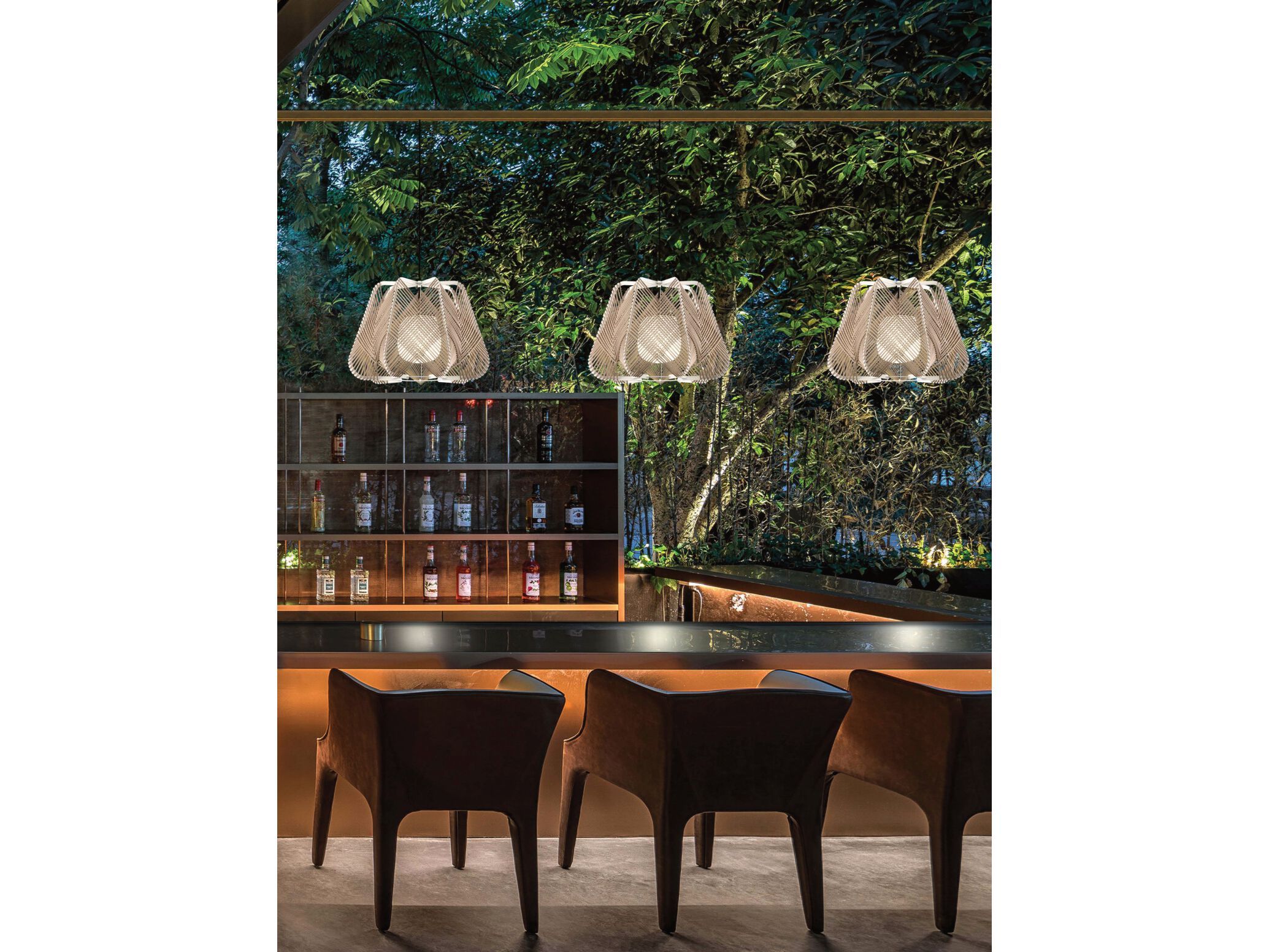 Открытый веревочный светодиодный подвесной светильник Olé Lighting Onna ARCH-00140513