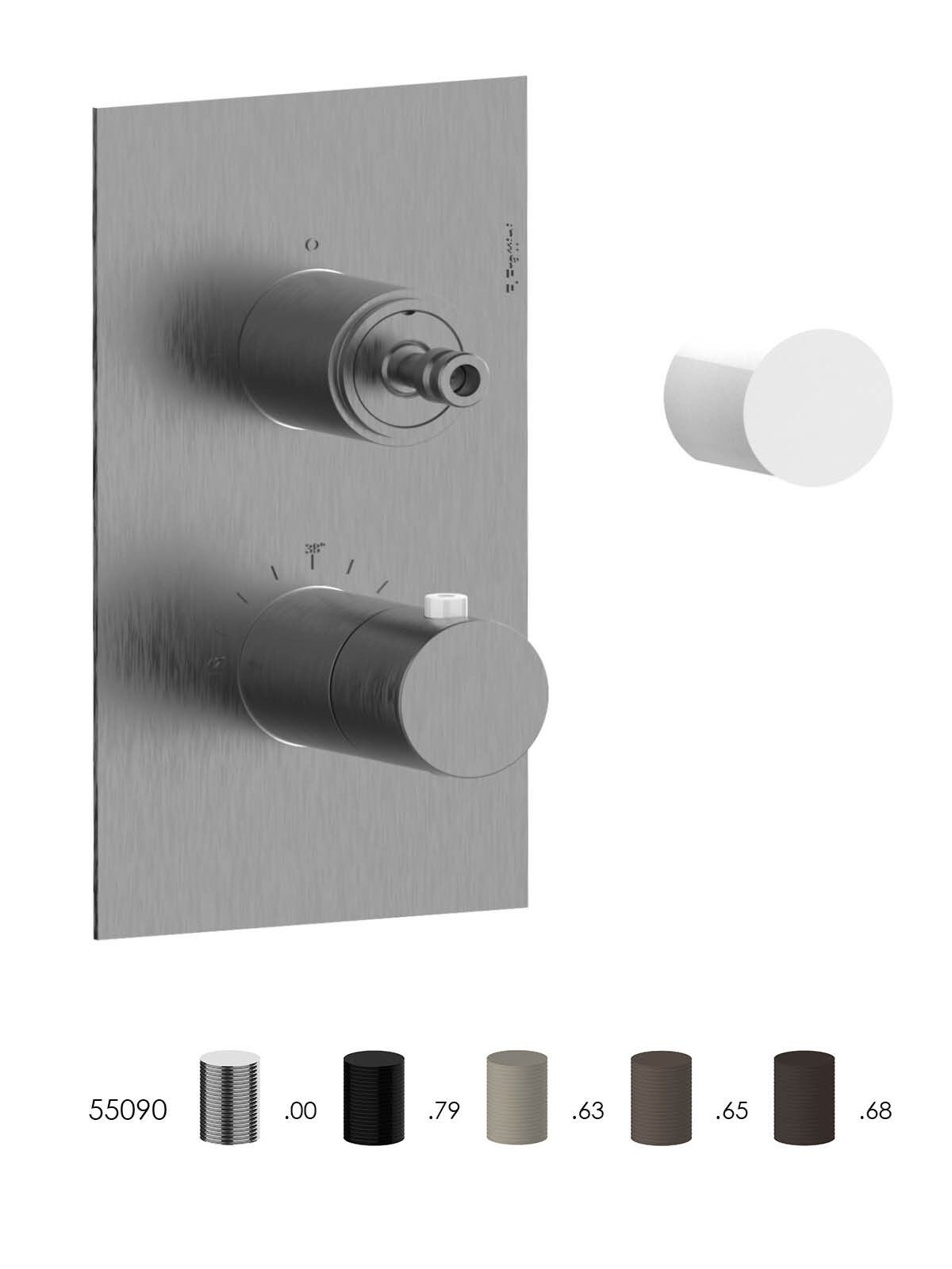 Встраиваемый термостатический смеситель для душа с 2 отверстиями Rubinetterie Frattini ARCH-00045320 - Вид №12