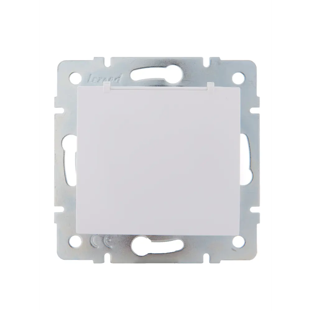 Розетка Lezard Karina с заземлением с крышкой цвет белый STLM-2042000 - Вид №4