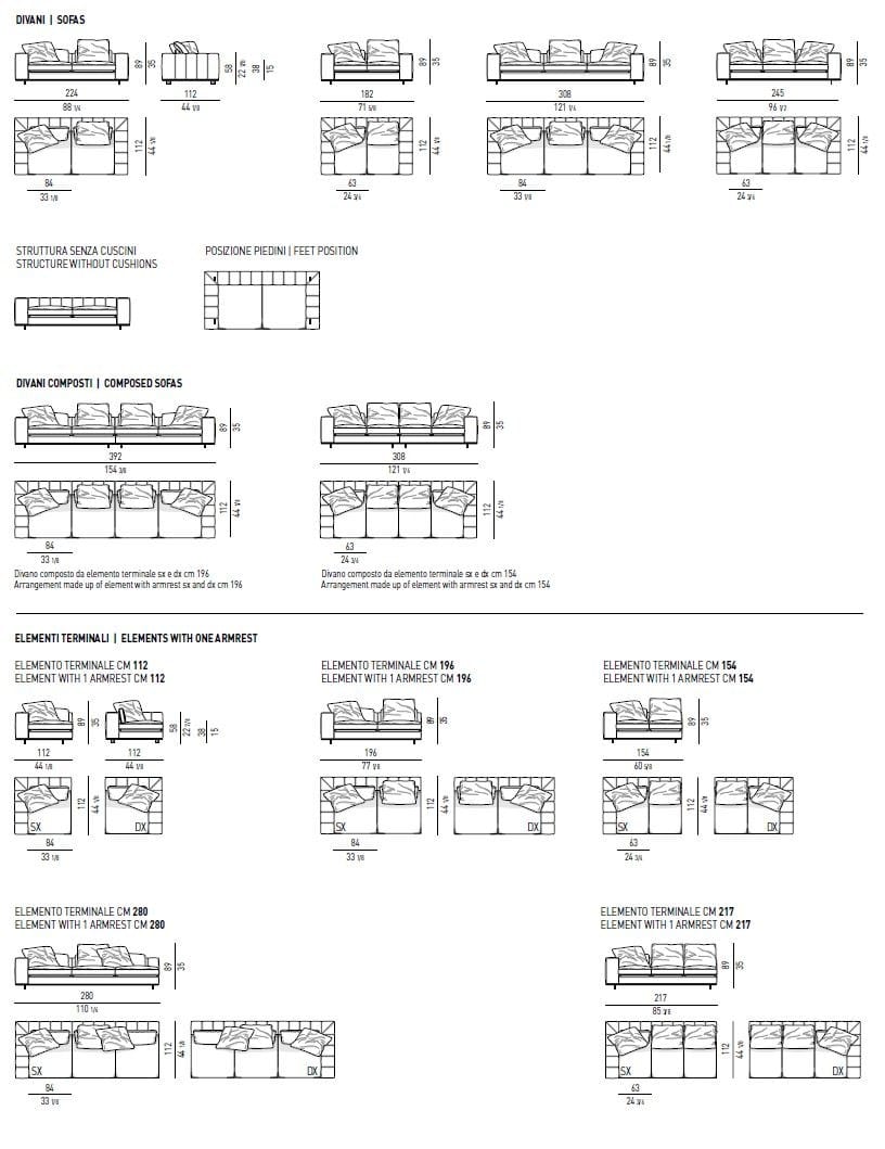 Ткань диван Minotti Freeman ARCH-00030250 - Вид №3