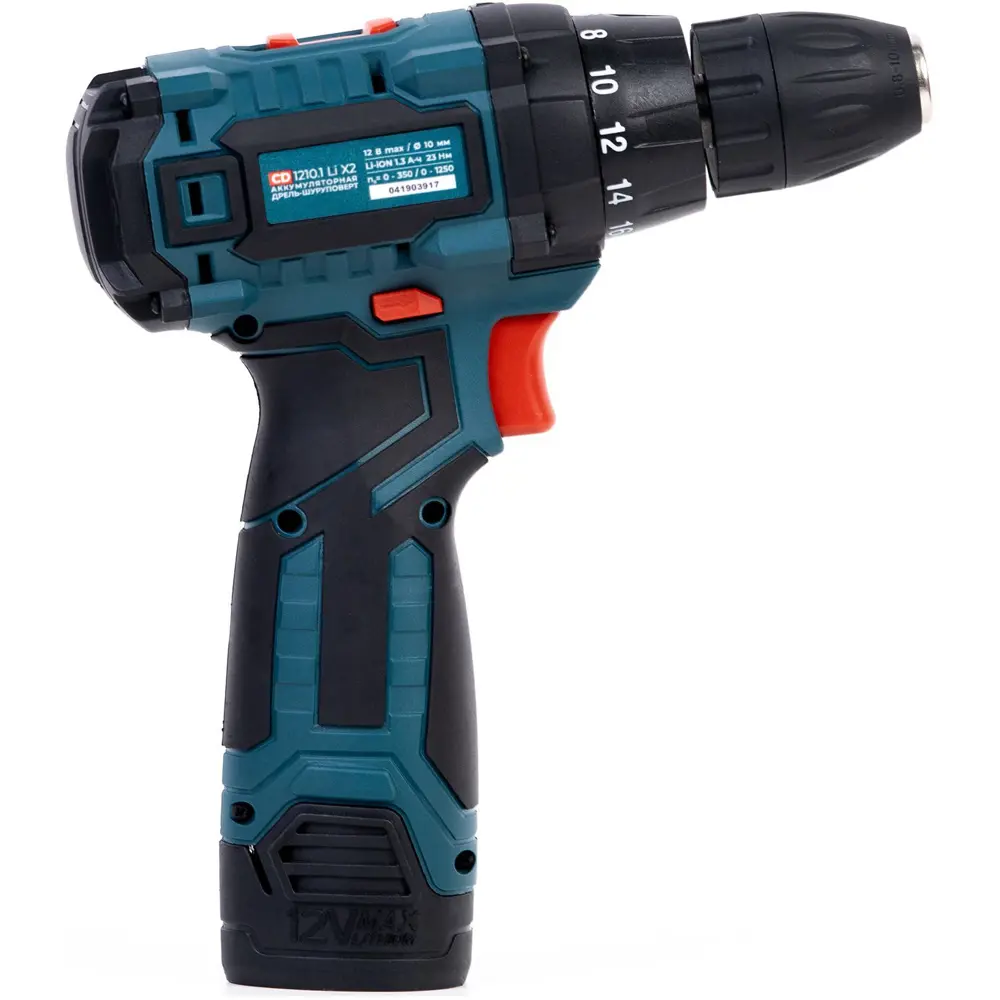 Дрель-шуруповерт аккумуляторная Alteco CD 1210.1 Li X2, 12 В Li-ion 2x1.3 Ач STLM-2154692 - Вид №4