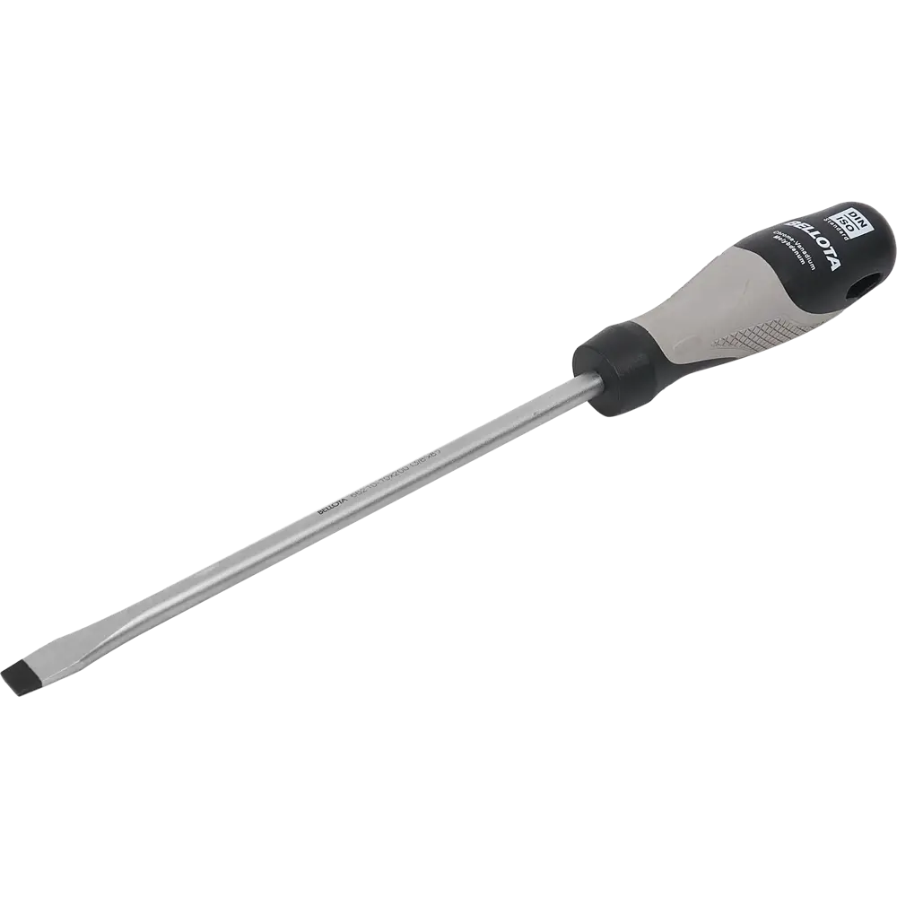 Прямая отвертка Bellota SL10 с антискользящей рукояткой 200 мм 87100214 STLM-0073208