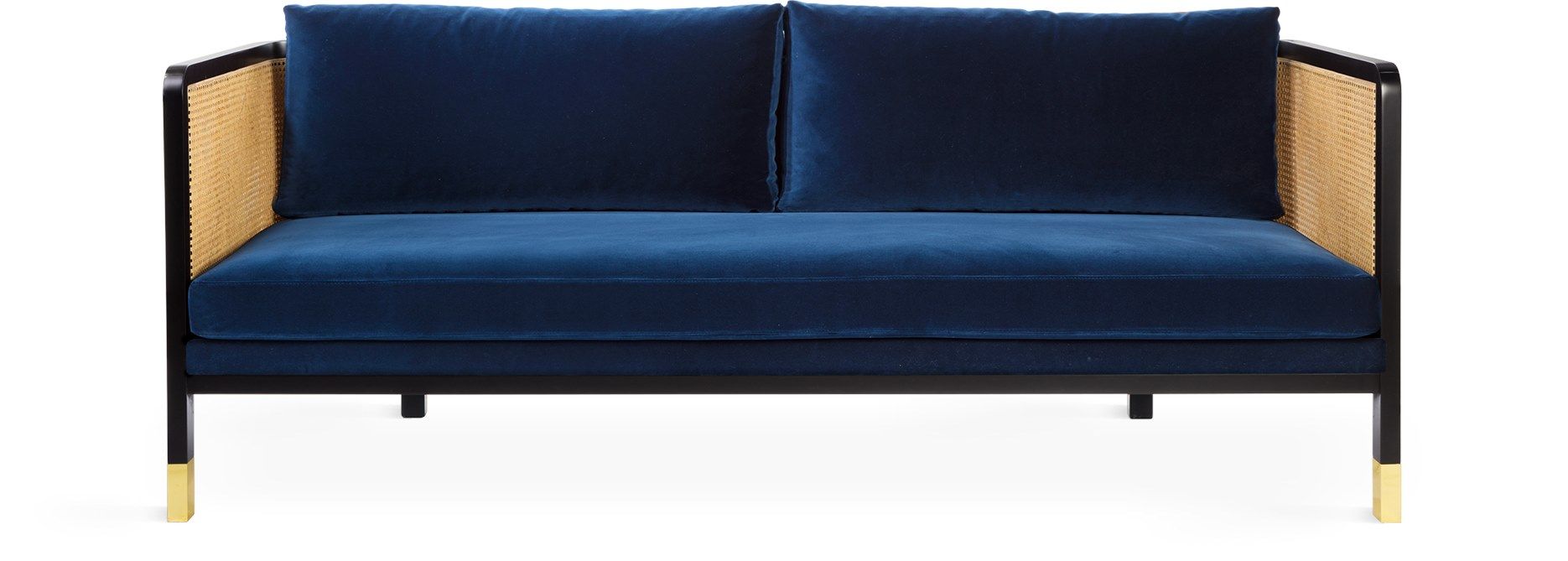 3-местный винтажный стиль бархатный диван RED EDITION плетеная ARCH-00061601 - Вид №9