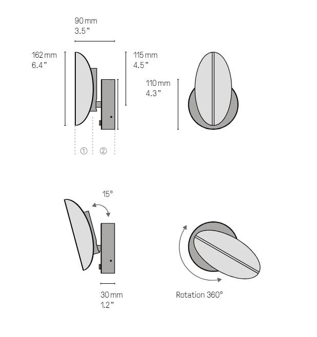 Латунный светодиодный настенный светильник CVL Luminaires Pirouette ARCH-00029238 - Вид №20