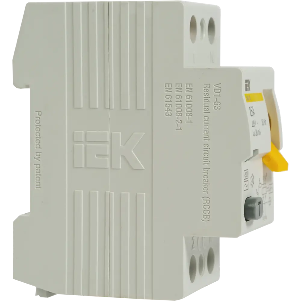 УЗО IEK ВД1-63 2P 25 A 30 мА 4.5 кА AС STLM-2182170 - Вид №4