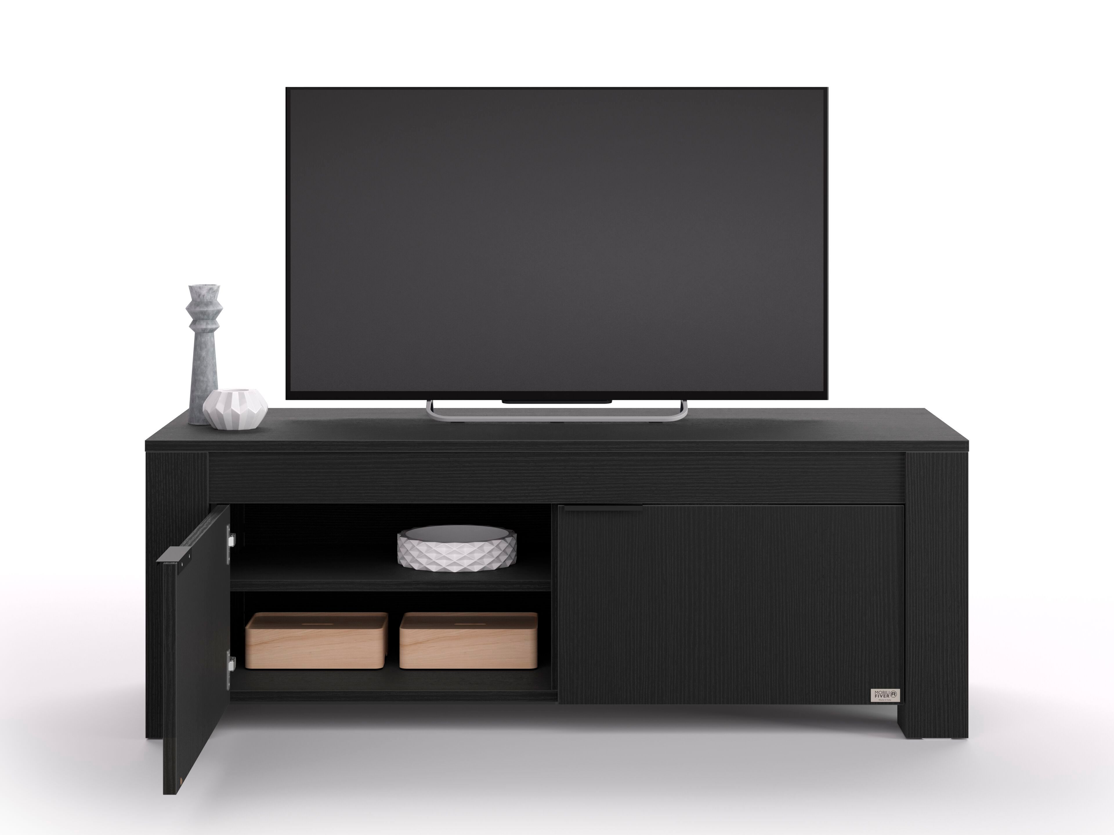 ТВ шкаф / шкаф из черного ясеня Mobili Fiver Rachele ARCH-00044671 - Вид №1