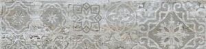Граните Стоун Травертин декор серебро полированная 1200x295