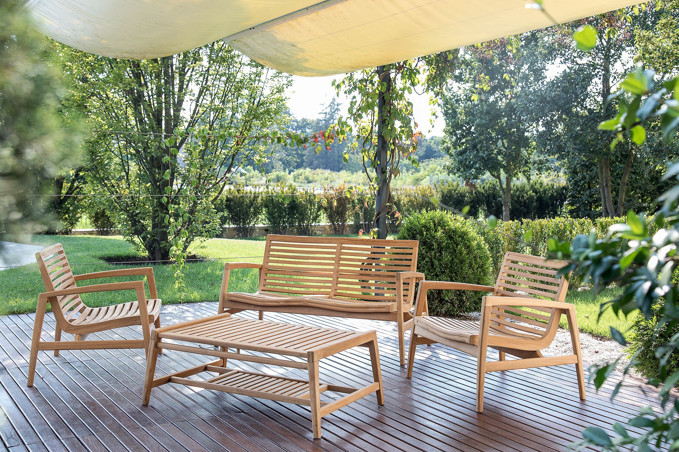 Прямоугольный садовый стол из тикового дерева cbdesign Rally ARCH-00069111 - Вид №1