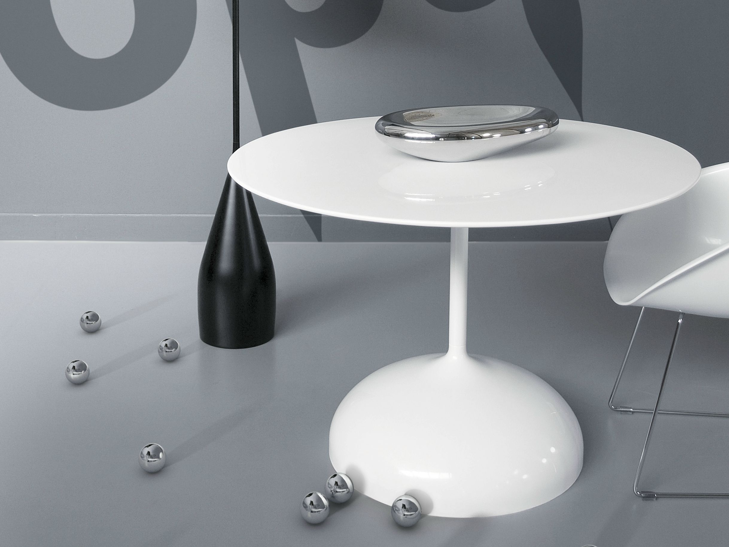 Круглый стол из полиэстера Marzais Créations SISTER NO ARCH-00011420