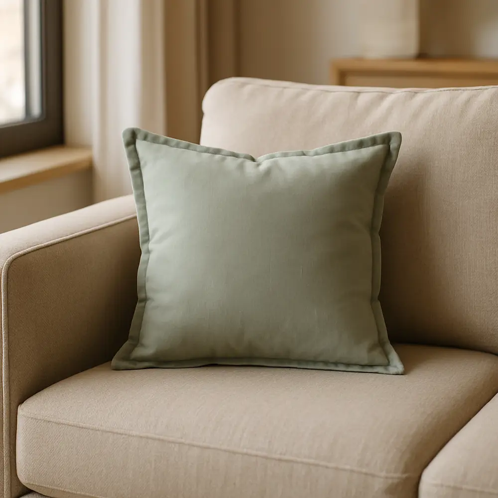 Перея Декоративная подушка 45×45 см в элегантном светло-сером тоне 89426274 Santreyd STLM-1580477 - Вид №3