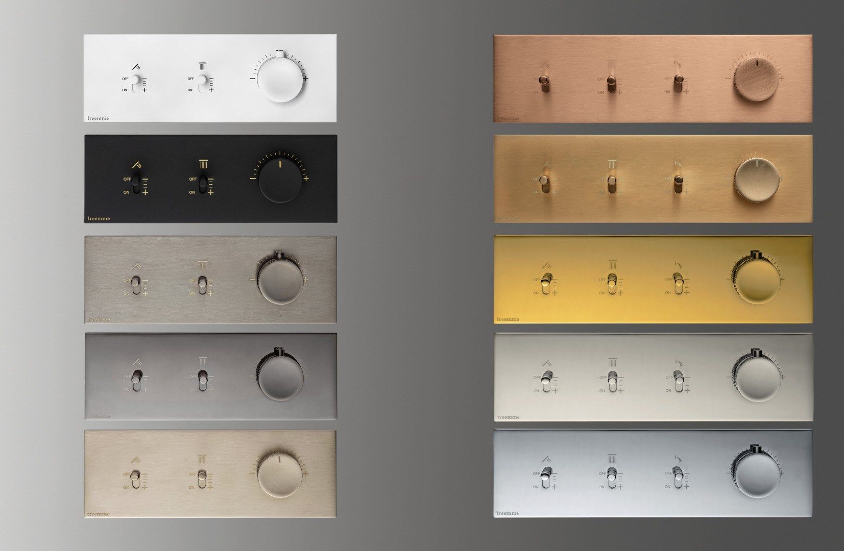 Термостатический набор для душа из латуни с пластиной Rubinetterie Treemme Watt ARCH-00050286 - Вид №3