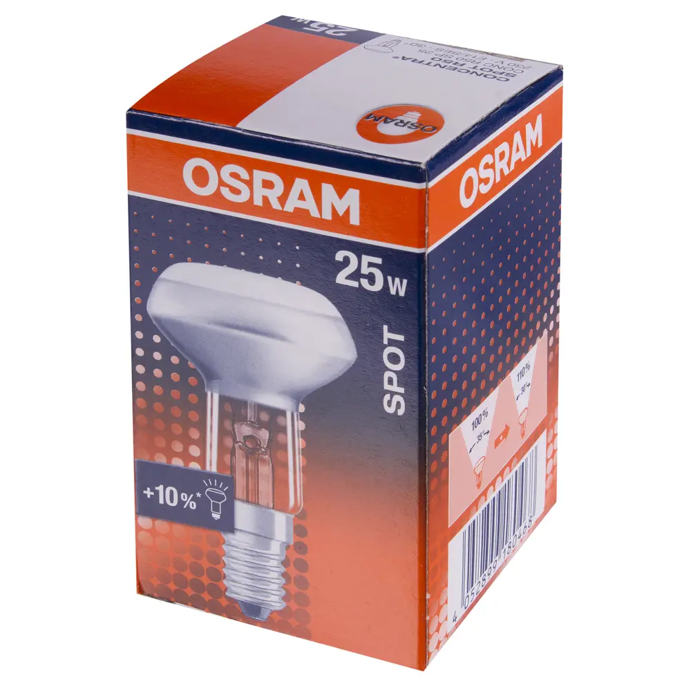 Лампа накаливания Osram спот R50 E14 25 Вт свет тёплый белый STLM-2209477 - Вид №1