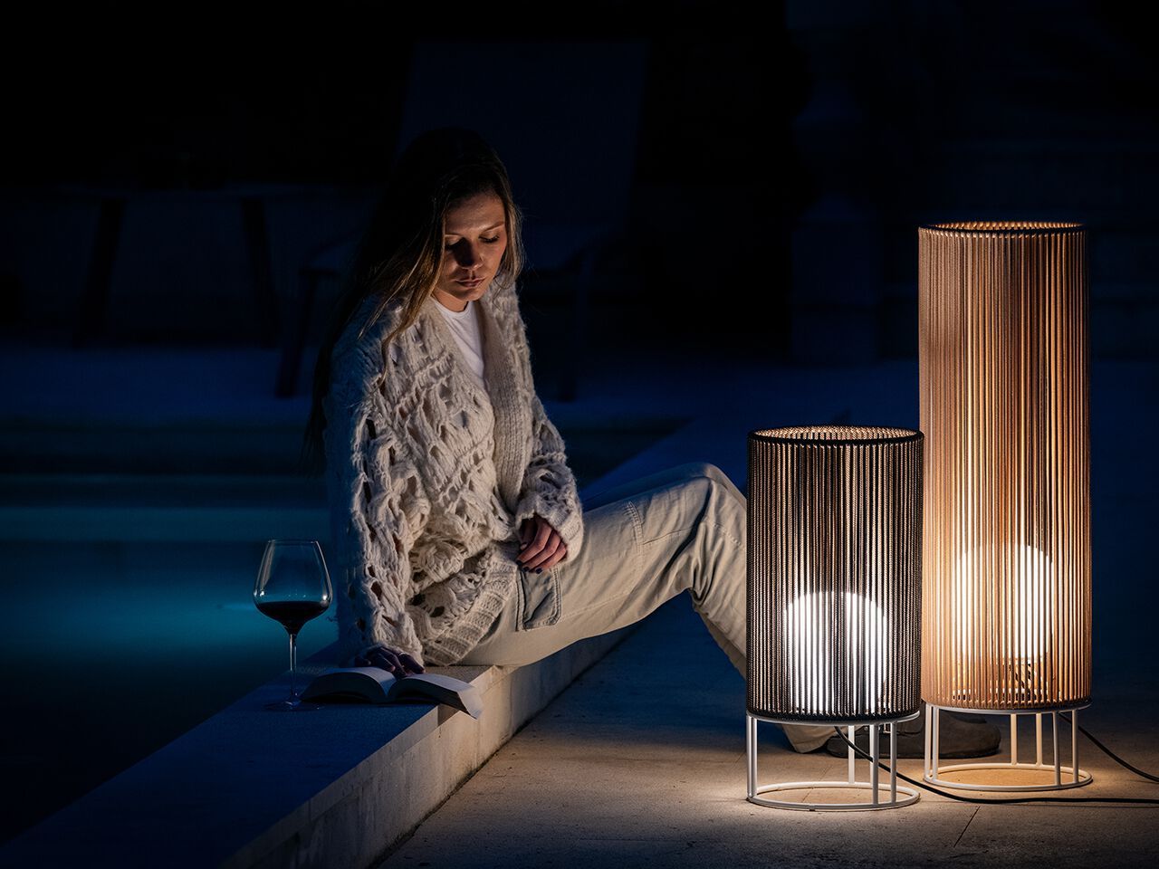 Рециркулированный металл и веревочка напольный напольный светильник Olé Lighting Habe ARCH-00107025 - Вид №2