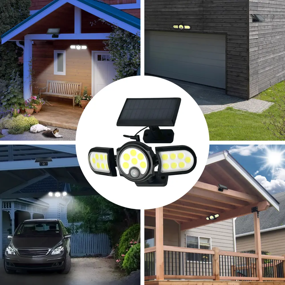 Светильник светодиодный уличный Duwi Solar LED на солнечных батареях 3 режима 28Вт 6500К 910Лм IP65 датчик движения черный 83972979 STLM-2018436  - Вид №3