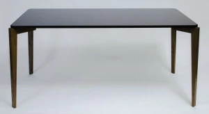 Обеденный стол черный прямоугольный с ножками темный дуб 124 см Rectangle Compact TORY SUN RECTANGLE 338641 Черный