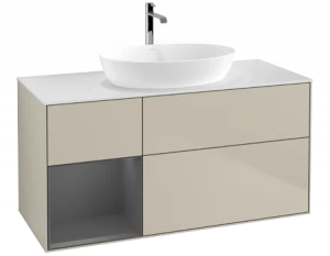 Villeroy&Boch Тумба под раковину Прямоугольная версия F821GKHH Finion Sand Matt Lacquer