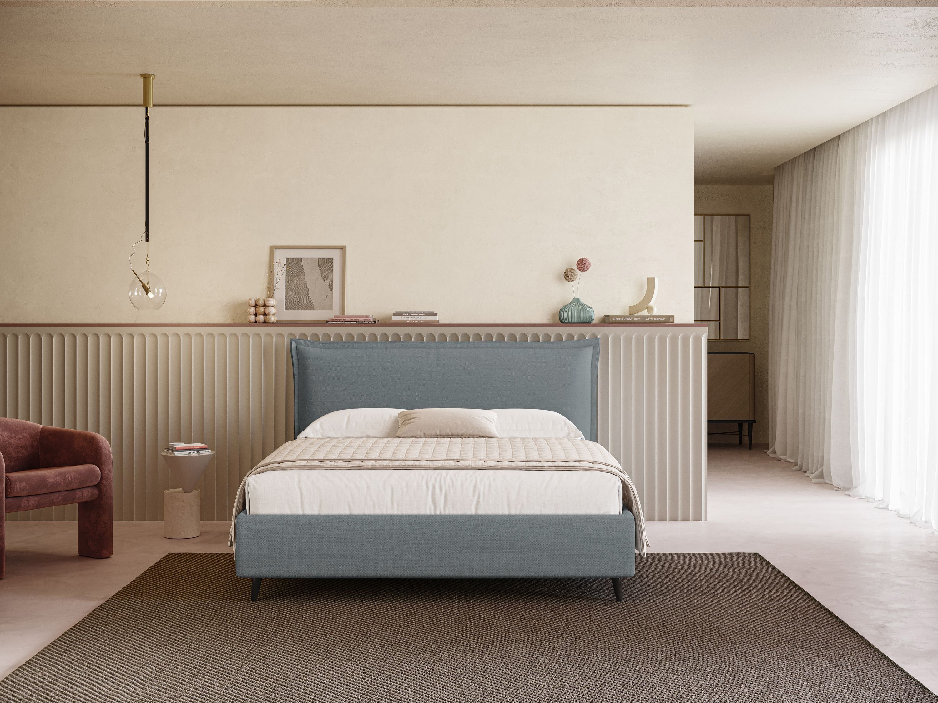 Съемная кровать для хранения ткани с мягким изголовьем Divani.Store HANS ARCH-00058079 - Вид №1