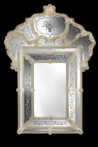 857 ORIGINALMURANOGLASS Венецианское зеркало Angeli - муранское стекло OMG  см