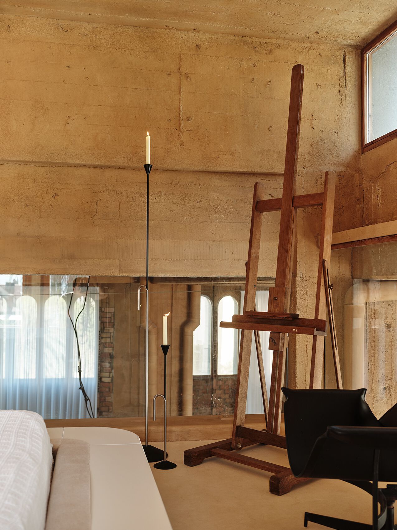 С порошковым покрытием стальной высокий напольный подсвечник BD Barcelona батон ARCH-00122052 - Вид №5