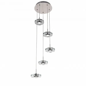 Подвесная люстра ST Luce Vedette SL569.103.05 ST LUCE ДИЗАЙНЕРСКИЕ, VEDETTE 058001 Хром