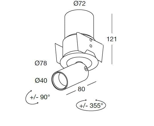 Регулируемый встраиваемый прожектор DGA IN&OUT M ARCH-00047471 - Вид №2