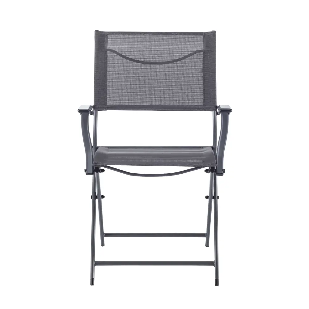 Кресло Naterial Emys Origami складное 54х52х83 см сталь тёмно-серый STLM-2036998 - Вид №2