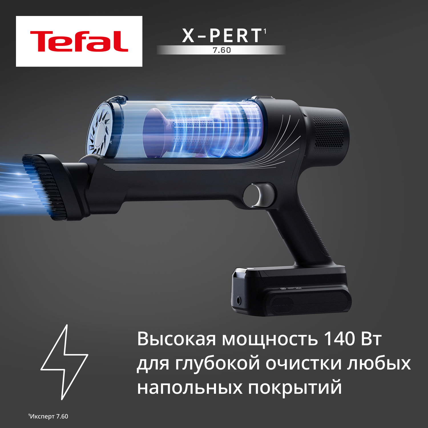 5480956 Пылесос  вертикальный  Tefal TY6А31WO  фиолетовый STDN-0136887 - Вид №7