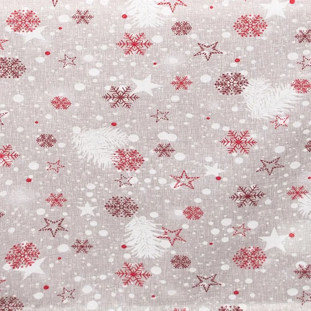 Дорожка на стол "Снежинки", 40x140 см, цвет серый Altali STLM-2008143 - Вид №1