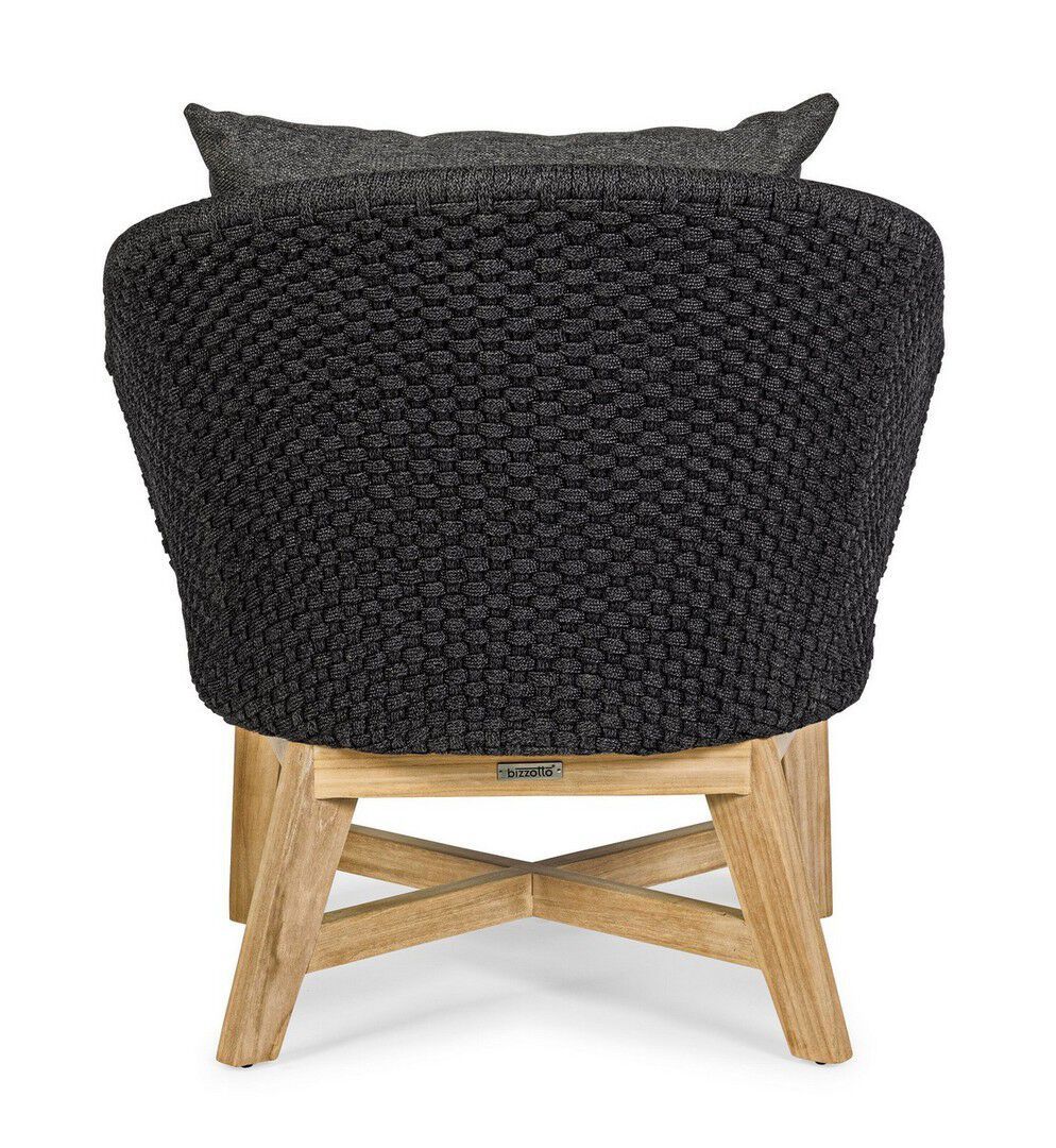 Веревочное и тканевое садовое кресло с подлокотниками BIZZOTTO Coachella ARCH-00029312 - Вид №27