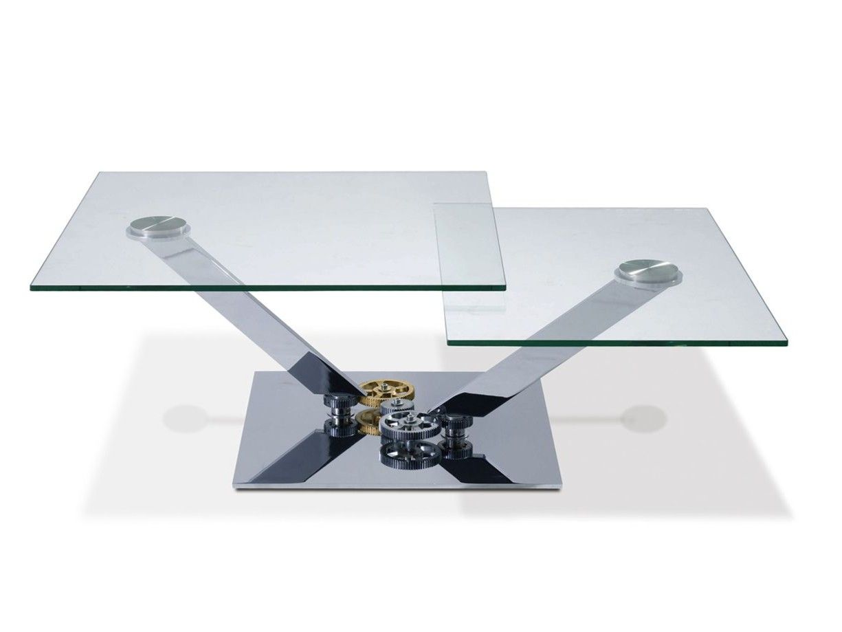 Квадратный стеклянный журнальный столик ROCHE BOBOIS ASTROLAB ARCH-00070680 - Вид №1