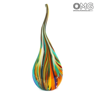 4687 ORIGINALMURANOGLASS Ваза Жёлтый Тюльпан - муранское стекло 20 см