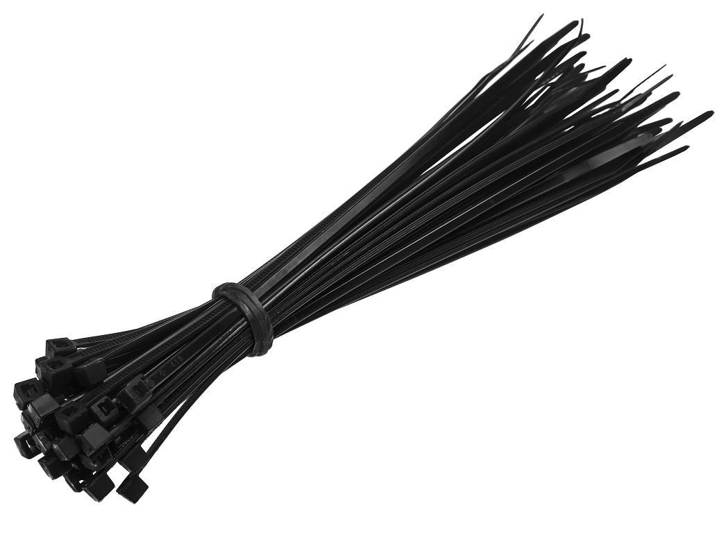 90430331 Хомут кабельный нейлон 250x3.6 мм черная 100 шт. STLM-0223533 DUWI