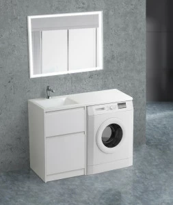 Мебель для ванной под стиральную машину BelBagno KRAFT-LVD-580/1200-2C-PIA-BO