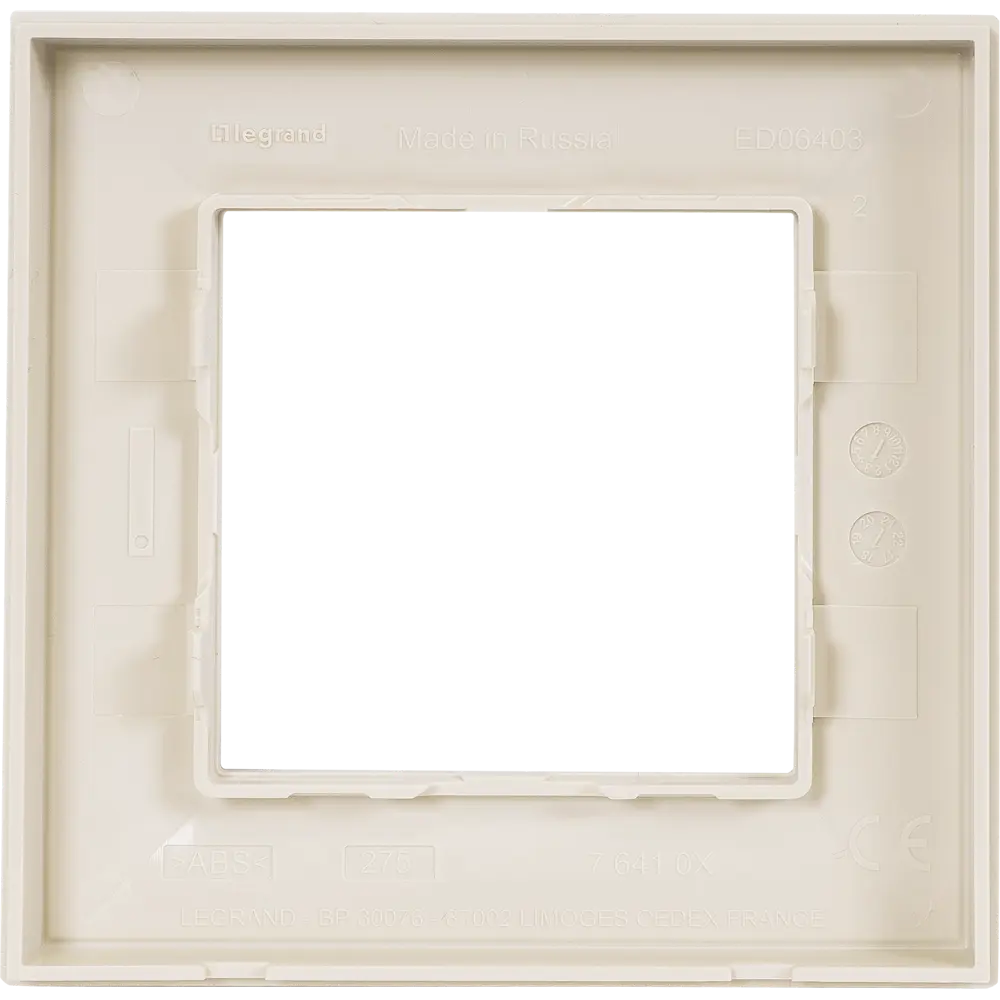 82064664 Рамка для розеток и выключателей Legrand Structura 1 пост, цвет слоновая кость STLM-0018651 - Вид №3