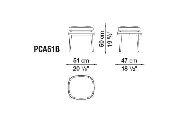 Круглый кожаный пуф Maxalto Caratos ARCH-00092987 - Вид №1