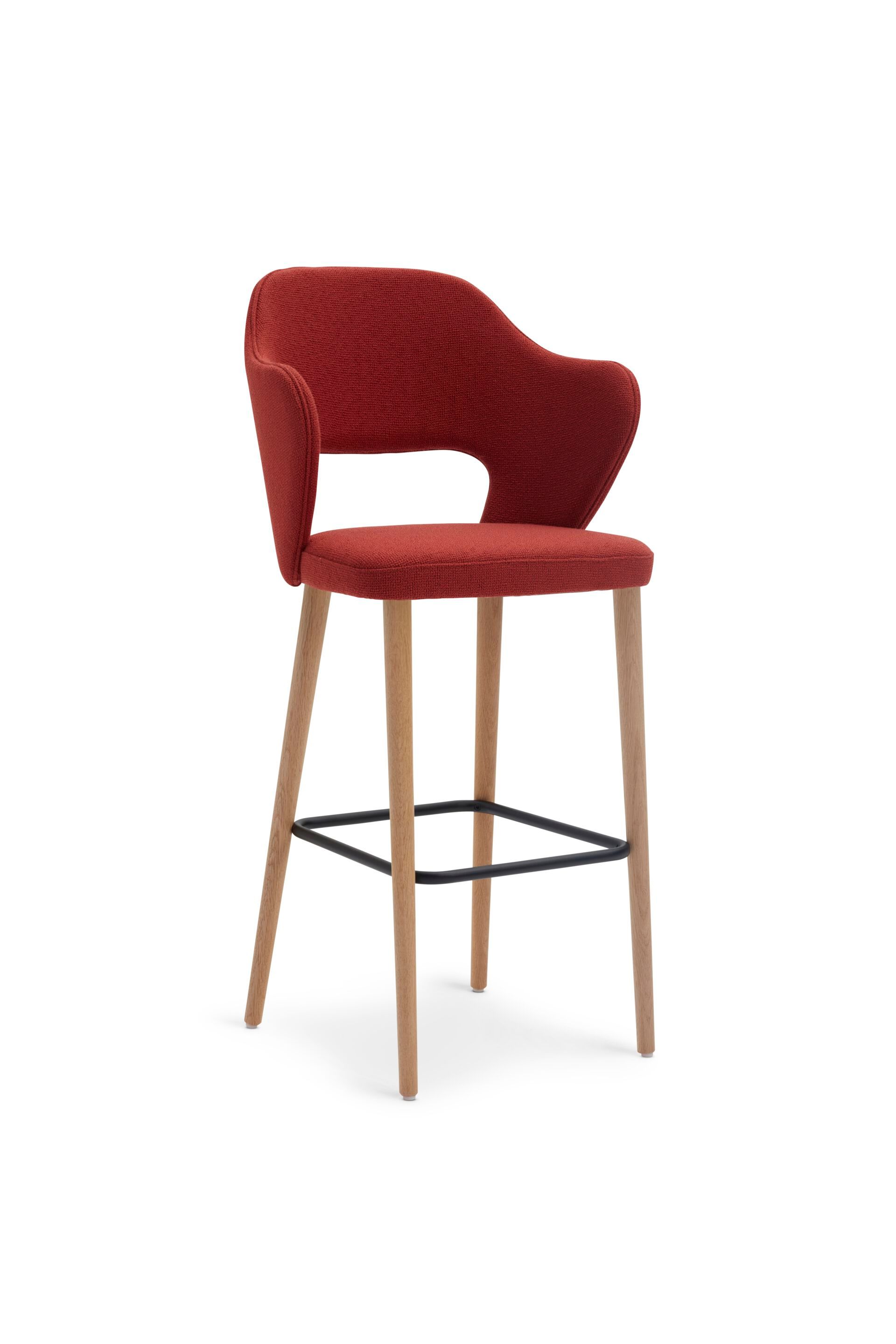 Высокий стул с тканевой подкладкой со спинкой Origins 1971 Quinn ARCH-00058701 - Вид №11