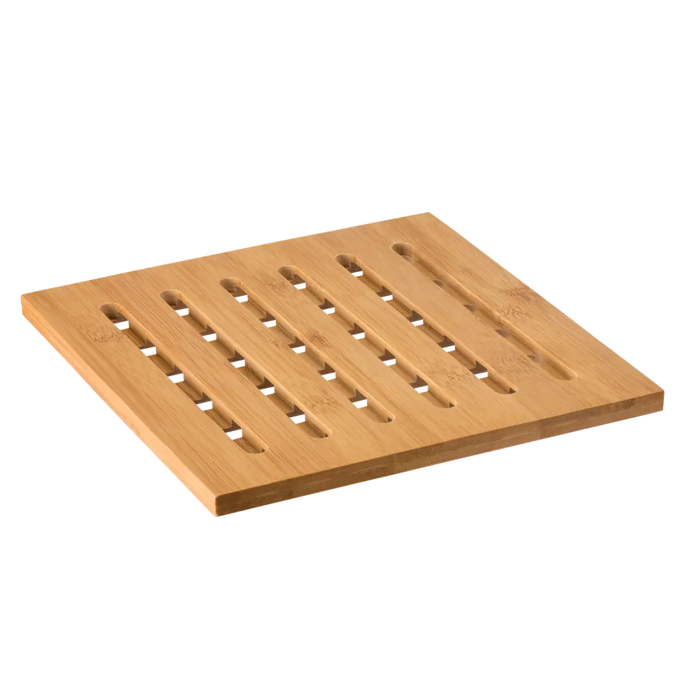 Подставка под горячее 20x20x1 см бамбук цвет бежевый Santreyd STLM-2012073 - Вид №1