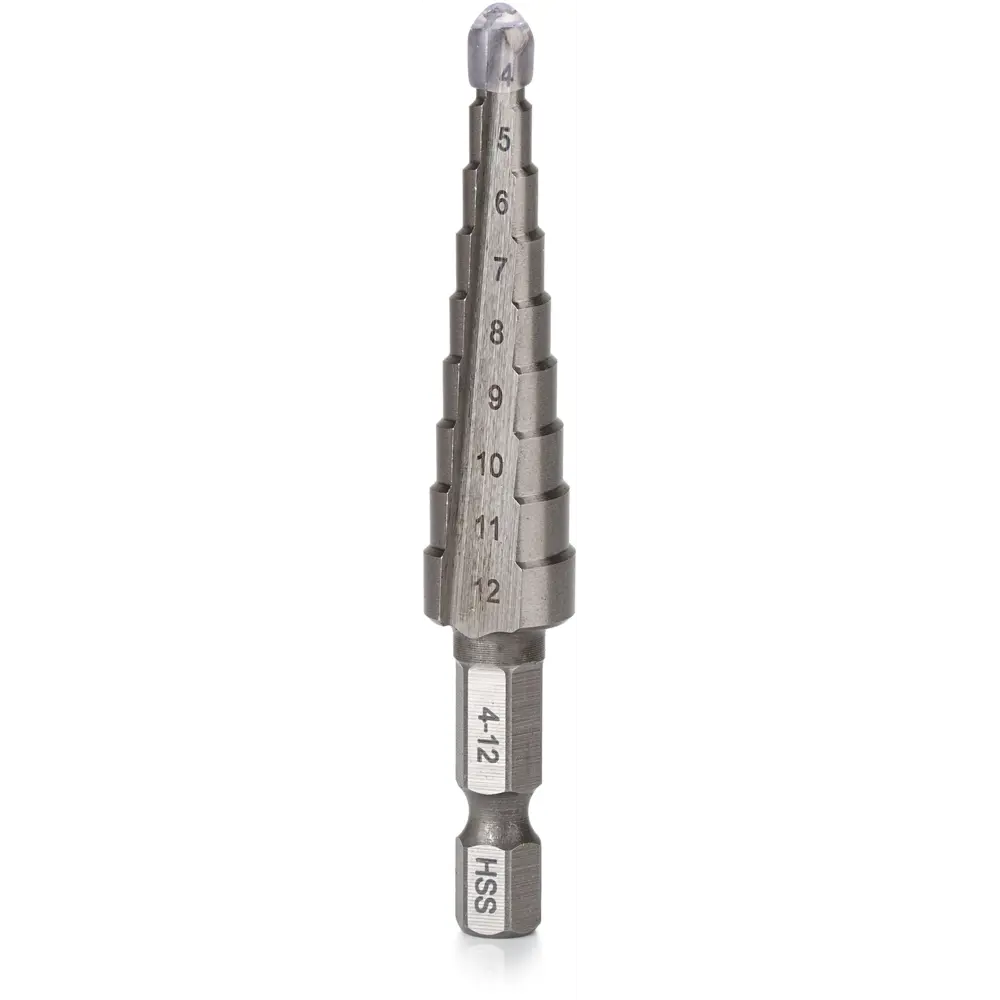 Ступенчатое сверло по металлу VIRA 554001 4-12×73 мм HSS 89377064 STLM-1574254 - Вид №1