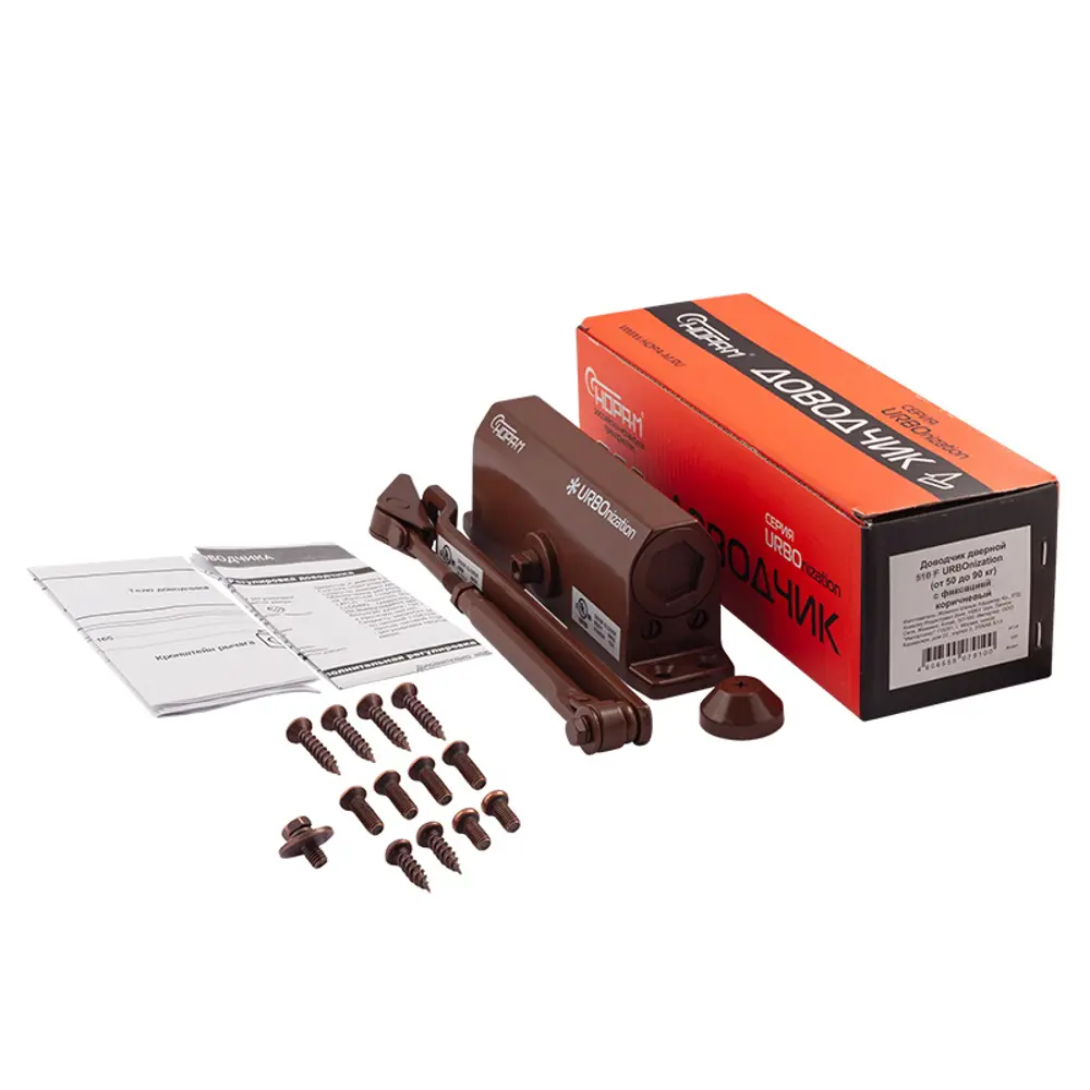 Доводчик дверной 530 F URBOnization, 50-90 кг цвет коричневый НОРА-М STLM-2172647 - Вид №1