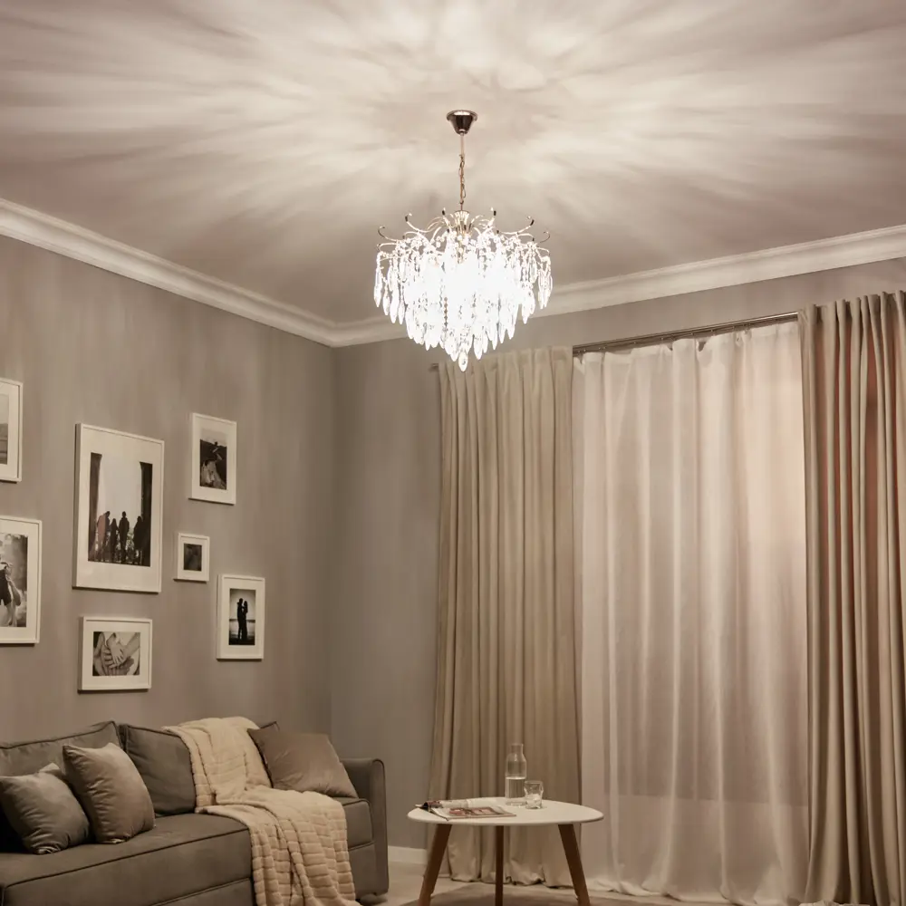 Люстра каскадная потолочная De City Бриз 6 ламп 18 м² E27 220 V STLM-2020874 - Вид №11