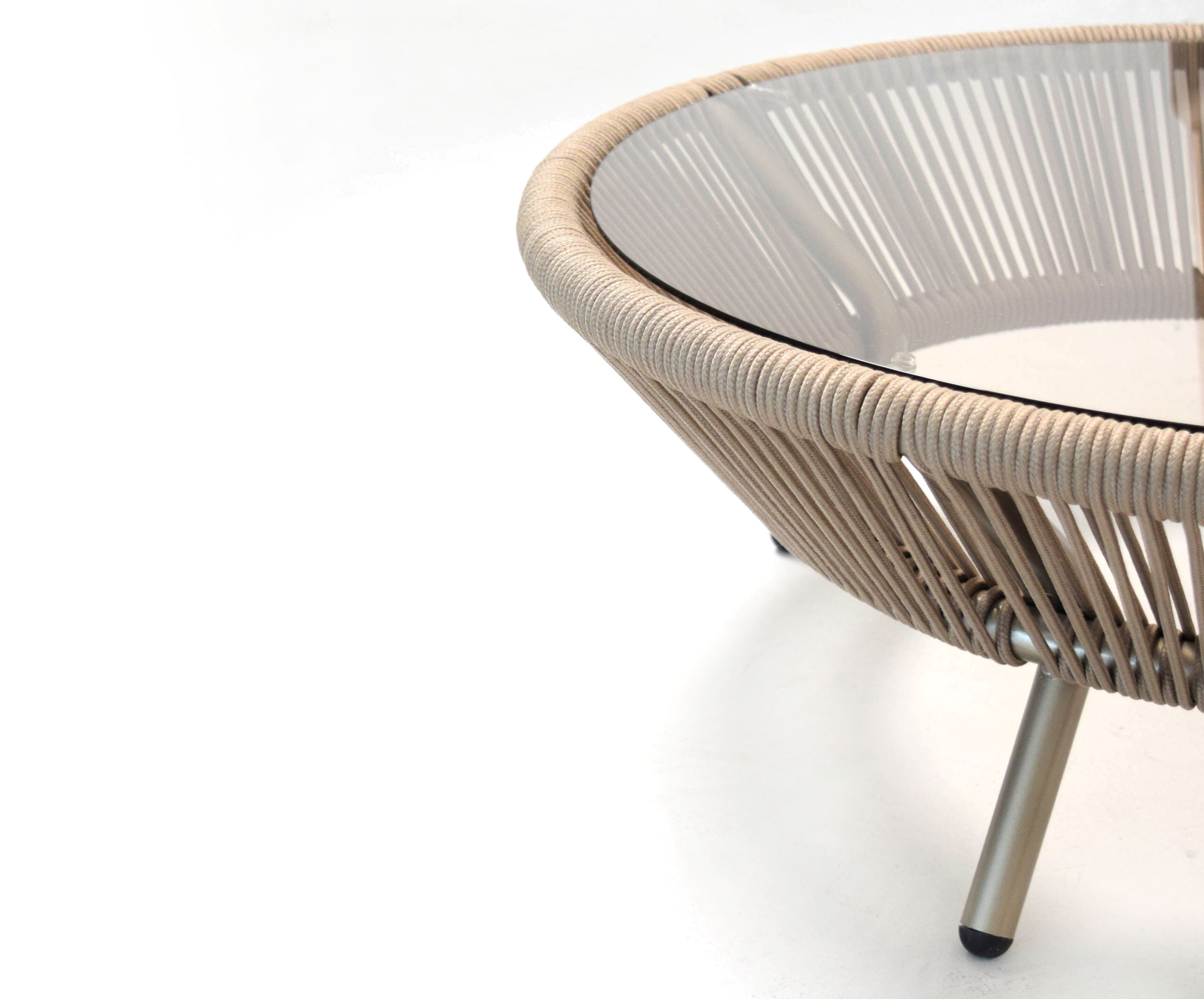 Круглый журнальный столик из алюминия и стекла ABLE Sunray ARCH-00083405 - Вид №3