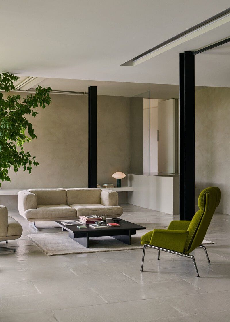 Тканевое кресло с подлокотниками с высокой спинкой &Tradition Muno ARCH-00078218 - Вид №2